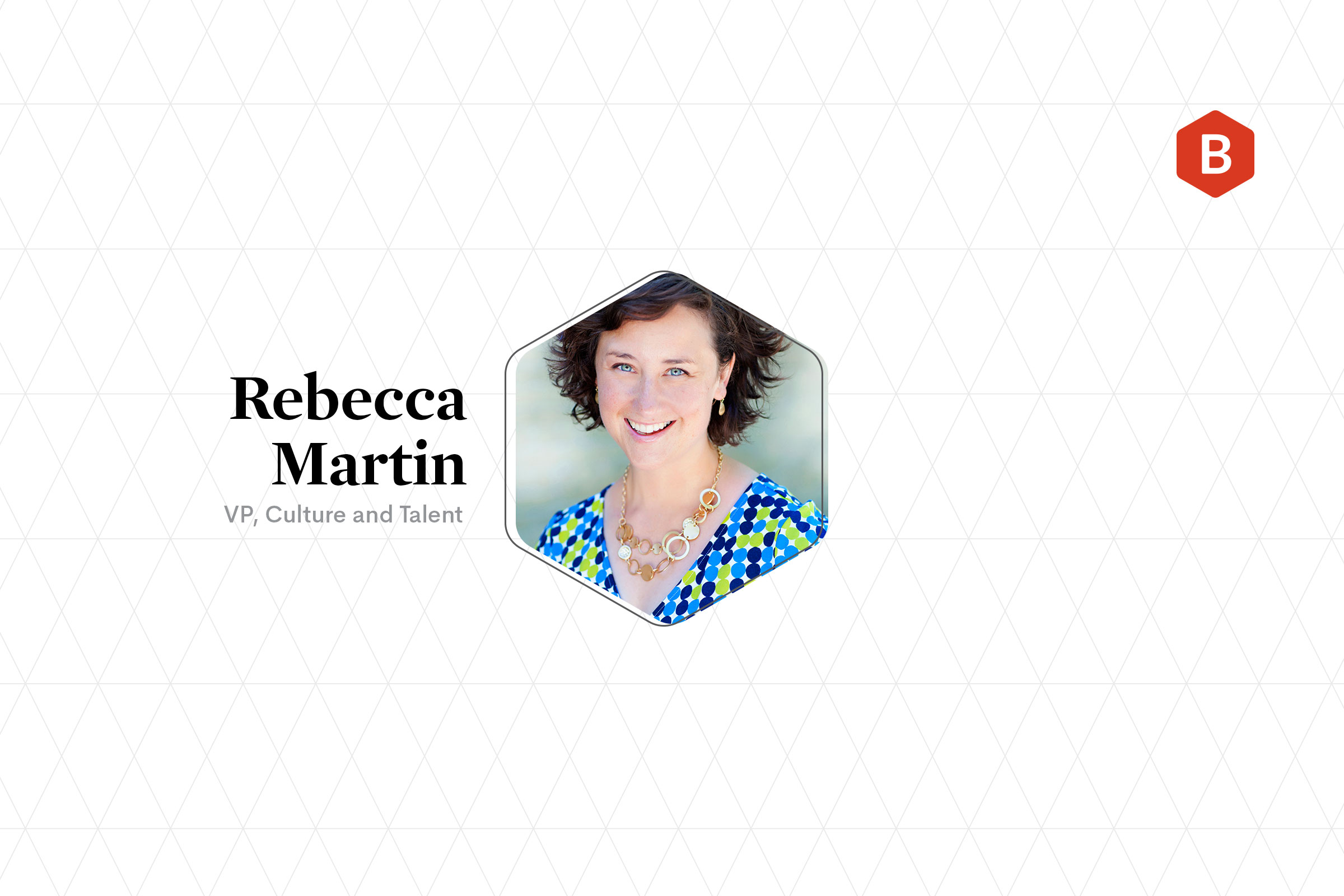 Photo Rebecca Martin, Beehive VP, Culture and Talent