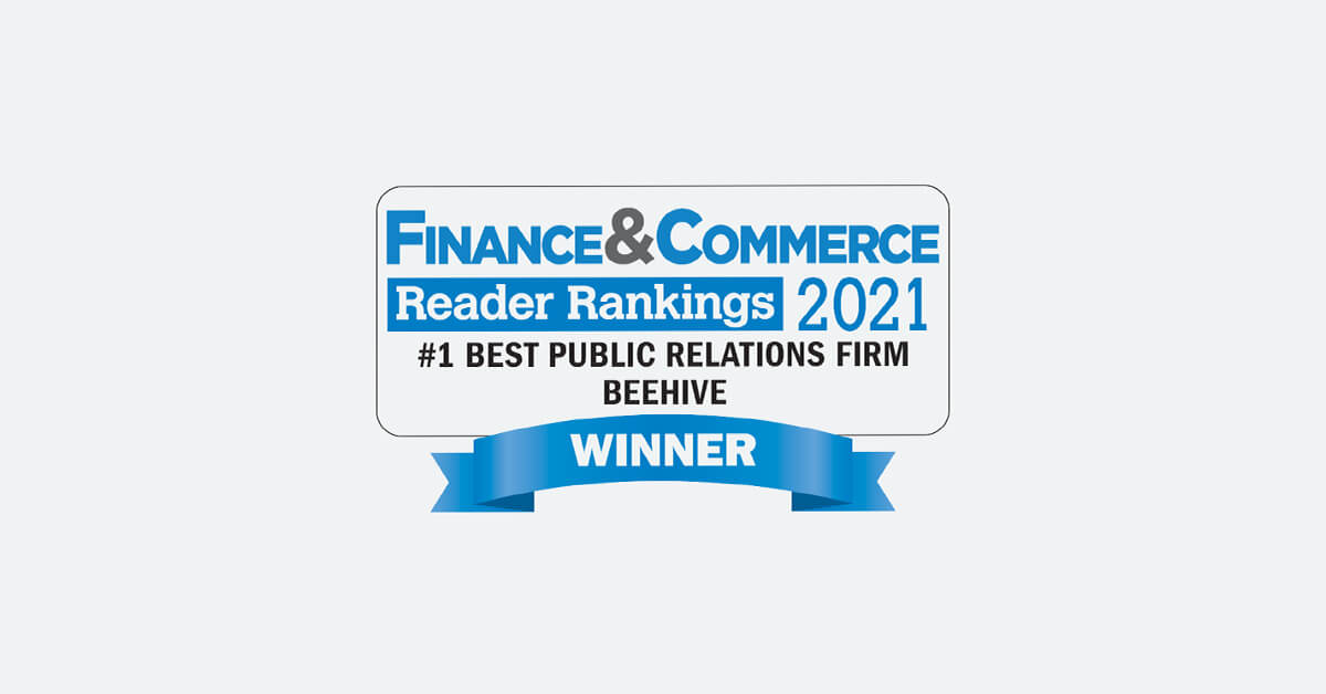 2021 Best PR Firm Finance Commerce Minnesota Lawyer award